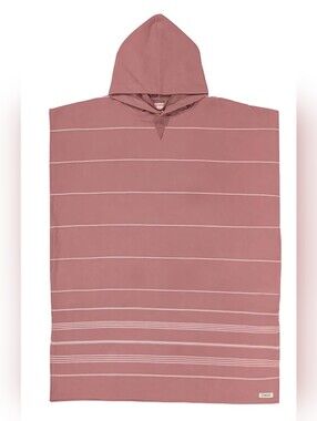 SAND CLOUD Hooded Poncho - Withered Rose
